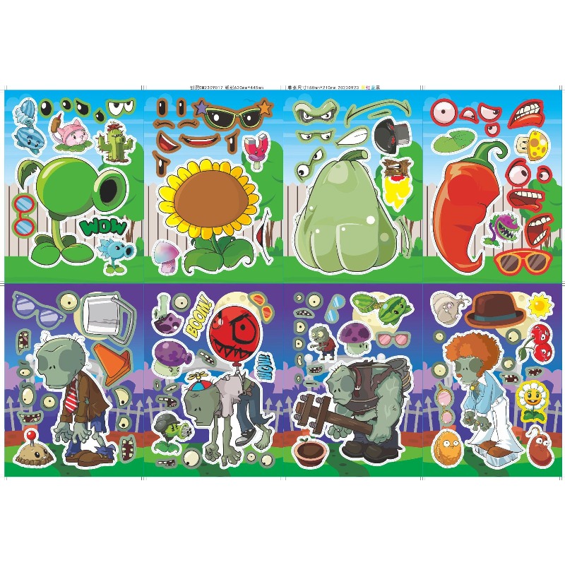 Naklejki Puzzle Plants Vs. Zom – Plant Parent Vs Planta recenzja i cena