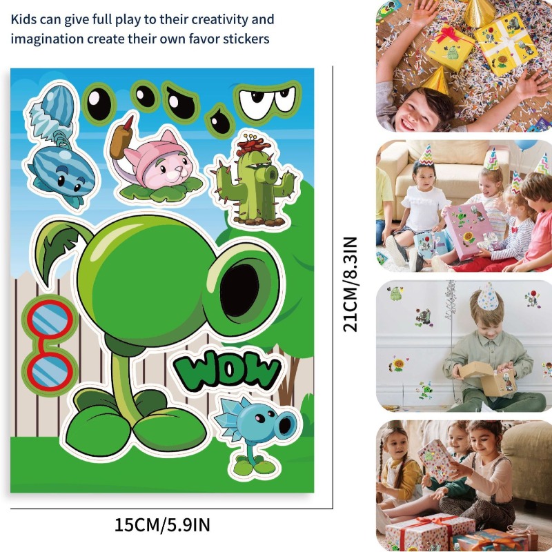 Naklejki Puzzle Plants Vs. Zom – Plant Parent Vs Planta recenzja i cena