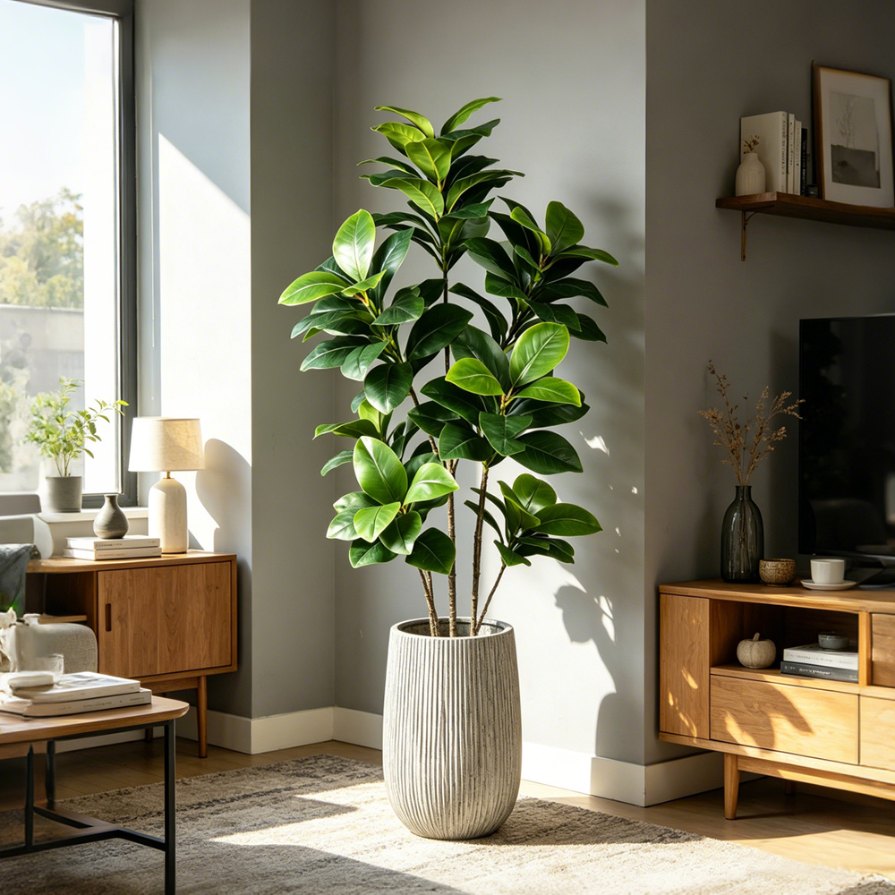 Sztuczne drzewo banjanowe o du – Fiddle Leaf Fig recenzja i cena