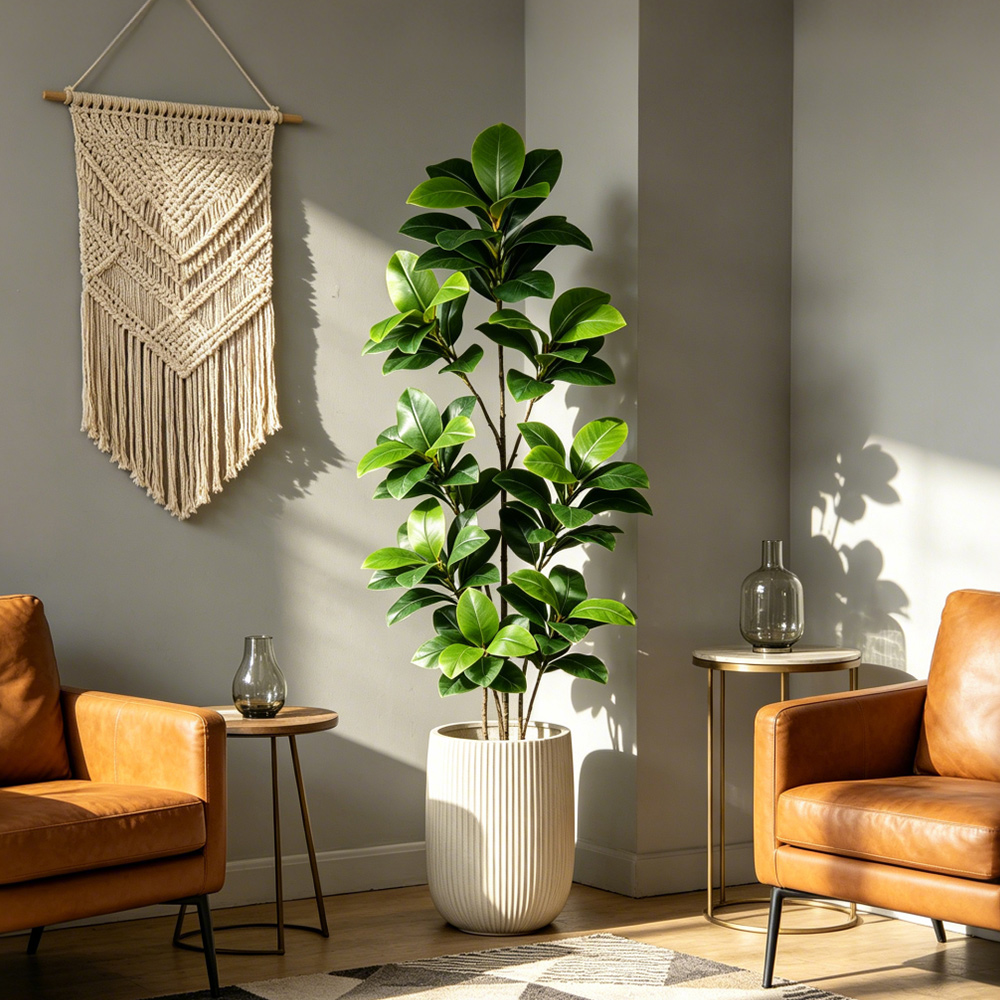 Sztuczne drzewo banjanowe o du – Fiddle Leaf Fig recenzja i cena