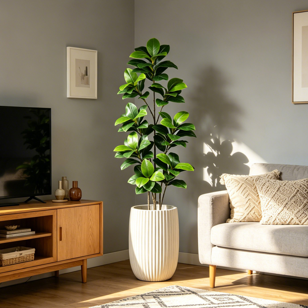 Sztuczne drzewo banjanowe o du – Fiddle Leaf Fig recenzja i cena